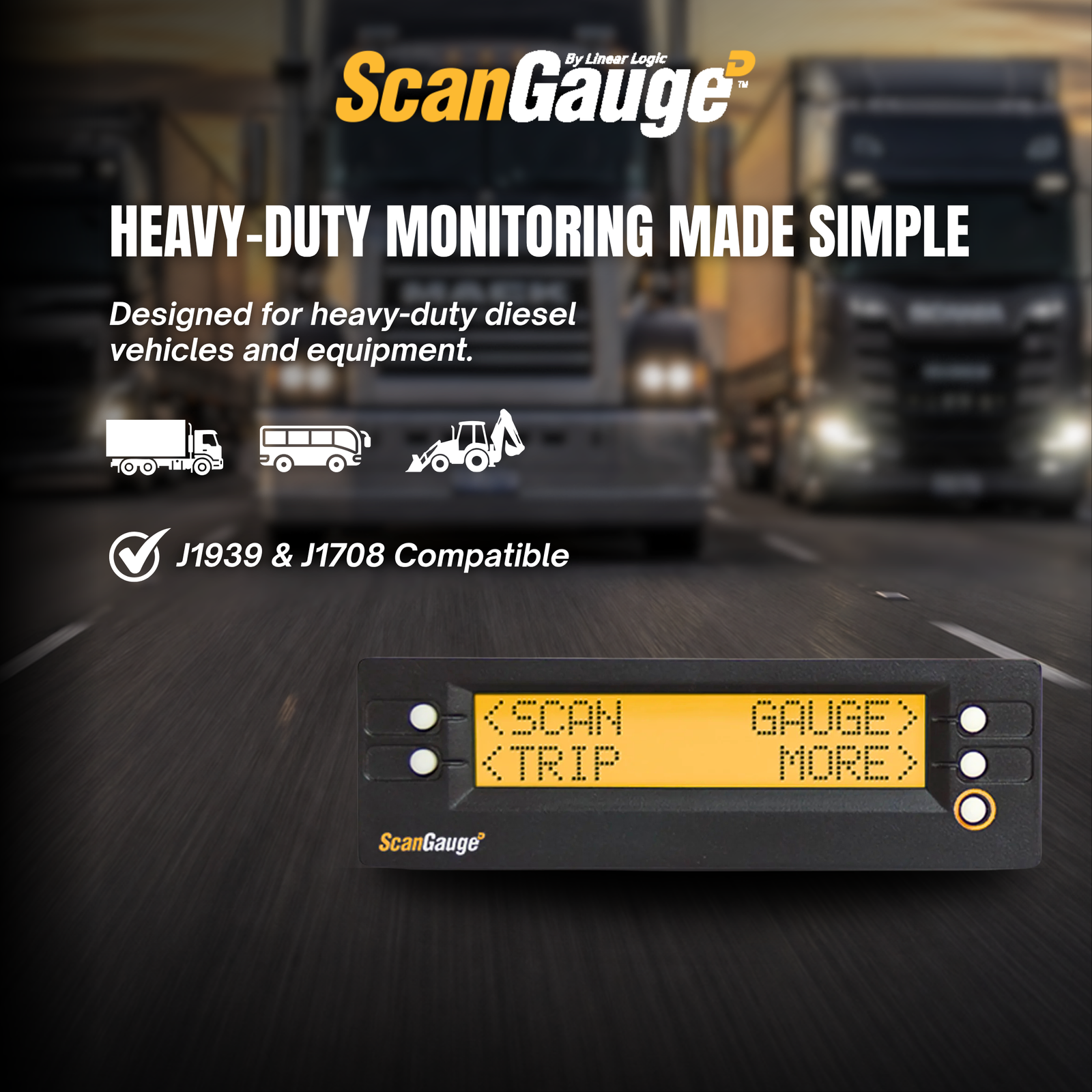 ScanGauge D for heavy diesel commercial vehicles